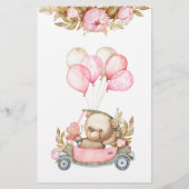 ゲストビンゴベビーベアベビーシャワーゲームを見つける (裏面)