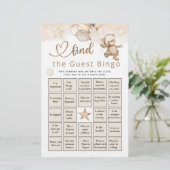 ゲストビンゴベビーベアベビーシャワーゲームを見つける (スタンド正面)