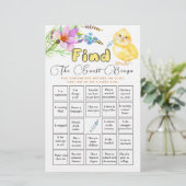 ゲストビンゴリトルシック赤ちゃんシャワーゲームを見つける (スタンド正面)