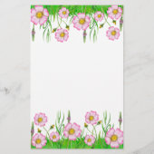 ゲストビンゴワイルドフラワーベビーシャワーゲームを見つける (裏面)