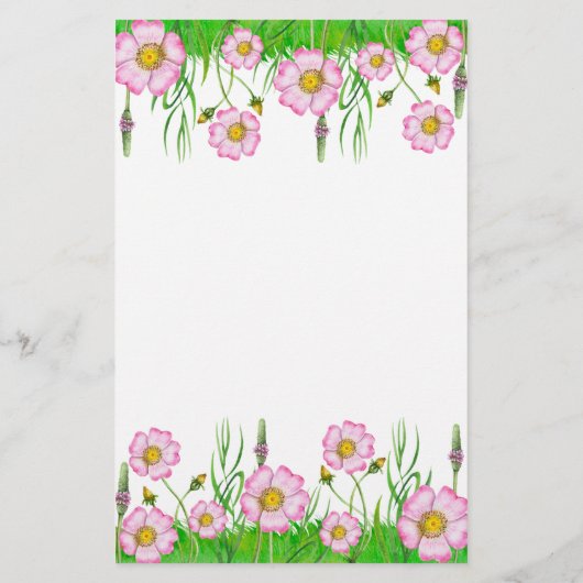 ゲストビンゴワイルドフラワーベビーシャワーゲームを見つける (裏面)