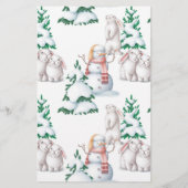 ゲストビンゴ冬の赤ちゃんシャワーゲームを見つける (裏面)