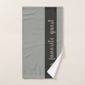 ゲストフお気に入りのルフィー構造カスタム文字ブルー バスタオルセット (ハンドタオル)