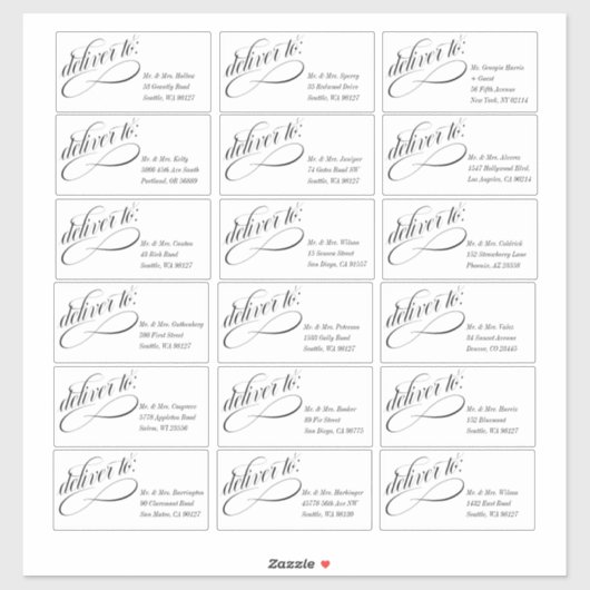 ゲストファンシーアドレス指定ステッカーへの配信 シール (シート)