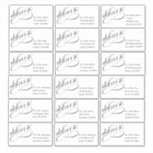 ゲストファンシーアドレス指定ステッカーへの配信 シール (正面)