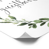 ゲストブックに秋ベビーシャワーのサインを ポスター (角)