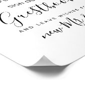 ゲストブックに署名して ポスター (角)