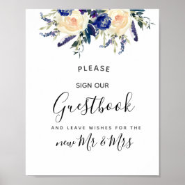 ゲストブックに署名して ポスター