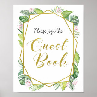 ゲストブックに署名する ポスター