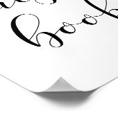 ゲストブックのサイン結婚にサインして ポスター (角)