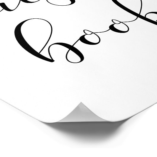 ゲストブックのサイン結婚にサインして ポスター (角)