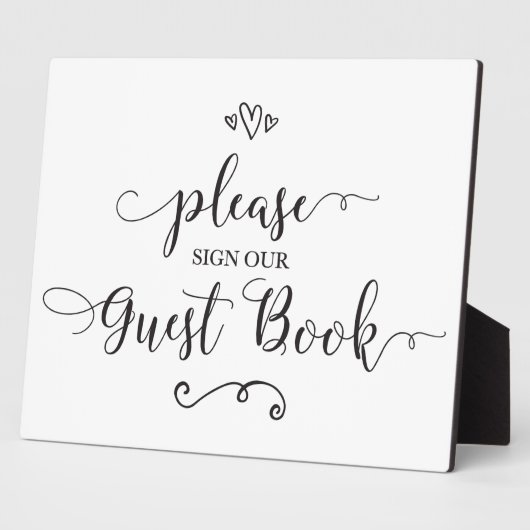 ゲストブックのサイン結婚を下さい フォトプラーク (側面)