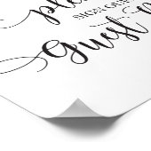 ゲストブックのサイン結婚を下さい ポスター (角)