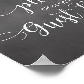 ゲストブックのサイン結婚を下さい ポスター (角)