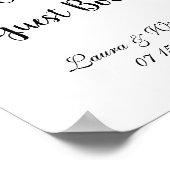 ゲストブックのサイン結婚を下さい ポスター (角)