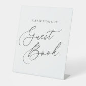 ゲストブックのペデスタル結婚サインにサインして 台座サイン (正面)