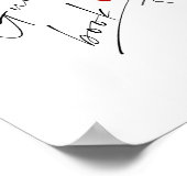 ゲストブックのミニマリストのスクリプ結婚トに署名する ポスター (角)