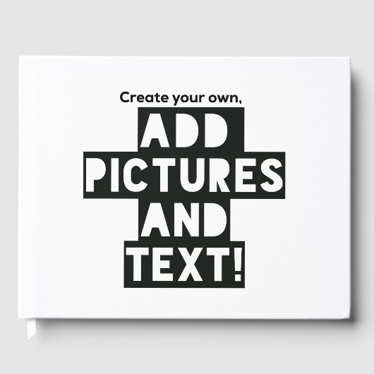 ゲストブックの作成 – アップロード写真と文字! ゲストブック (正面)