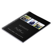 ゲストブックの卒業白黒の写真名 ノートブック (左側)