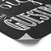 ゲストブックの結婚黒板にサインして ポスター (角)