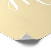 ゲストブックの署名 – ボトル内のメッセージ ポスター (角)