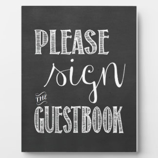 ゲストブックのChalkboardのサインにサイン結婚して下さい フォトプラーク