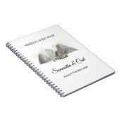ゲストブックを結婚する水彩画山 ノートブック (右側)