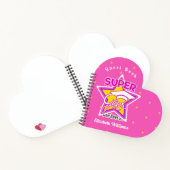 ゲストブックエクシレーシすごいョングラッドピンクハートカスタム ノートブック (内部)