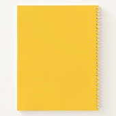 ゲストブックエレガントベビーシャワーひまわり花 ノートブック (裏面)