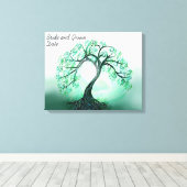 ゲストブックオルタナティブツリーオブライフキャンバス キャンバスプリント (インサイチュ (ウッドフロア))
