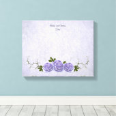 ゲストブックオルタナティブラベンダーバラ キャンバスプリント (インサイチュ (ウッドフロア))