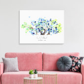 ゲストブックオルタナティブ – キャンバス – ロマンチックな森 (インサイチュ (リビング))