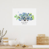 ゲストブックオルタナティブ – 紙 – ロマンティックフォレスト ポスター (キッチン)