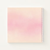 ゲストブックキンセアニェラティアラ赤面ピンクフローラ ノートブック (裏面)