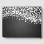 ゲストブックキンセアニェラパーティーきらめくウェーブブラック ゲストブック (裏面)