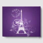 ゲストブックキンセアニェラパーティーパリパープル ゲストブック (裏面)