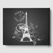 ゲストブックキンセアニェラパーティーパリブラック ゲストブック (裏面)