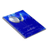 ゲストブックキンセアニェラブルー王室のドリップバルーン ノートブック (右側)