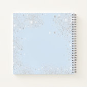 ゲストブックキンセアニェラベビーブルーシルバー ノートブック (裏面)