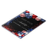 ゲストブックキンセアニェラ愛国的赤白青 ノートブック (左側)