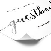 ゲストブックサイン編集可能な色とサイズMSC フォトプリント (角)