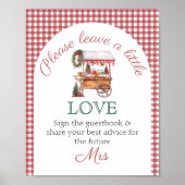 ゲストブックサイン クリスマスマーケット ブライダルシャワー ポスター (正面)