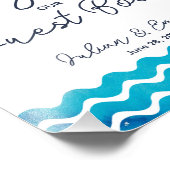 ゲストブックサインnavyにサインして フォトプリント            (角)