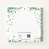 ゲストブックスイート16エメラルドグリーンドレス ノートブック (裏面)