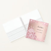 ゲストブックスイート16バラ赤面グリッタードレス ノートブック (内部)