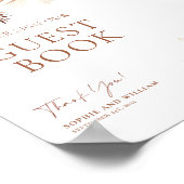 ゲストブックズ結婚サインボホパンパステラコッタ ポスター (角)