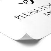 ゲストブックツリーモダン書道結婚式パーティー ポスター (角)