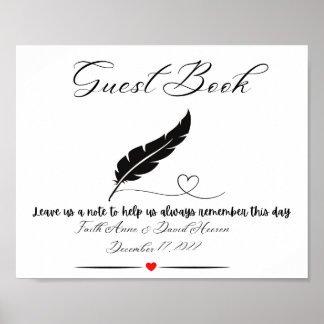 ゲストブックテーブル記号 ポスター