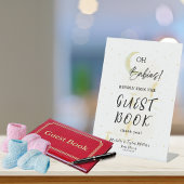 ゲストブックニュートラルツインストークベビーシャワー 台座サイン