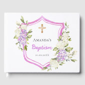 ゲストブックバプテスクレストピンク紫色の花女 ゲストブック (正面)